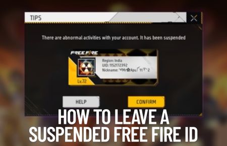 How to Leave a Suspended Free Fire ID